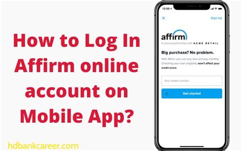 affirm login with email